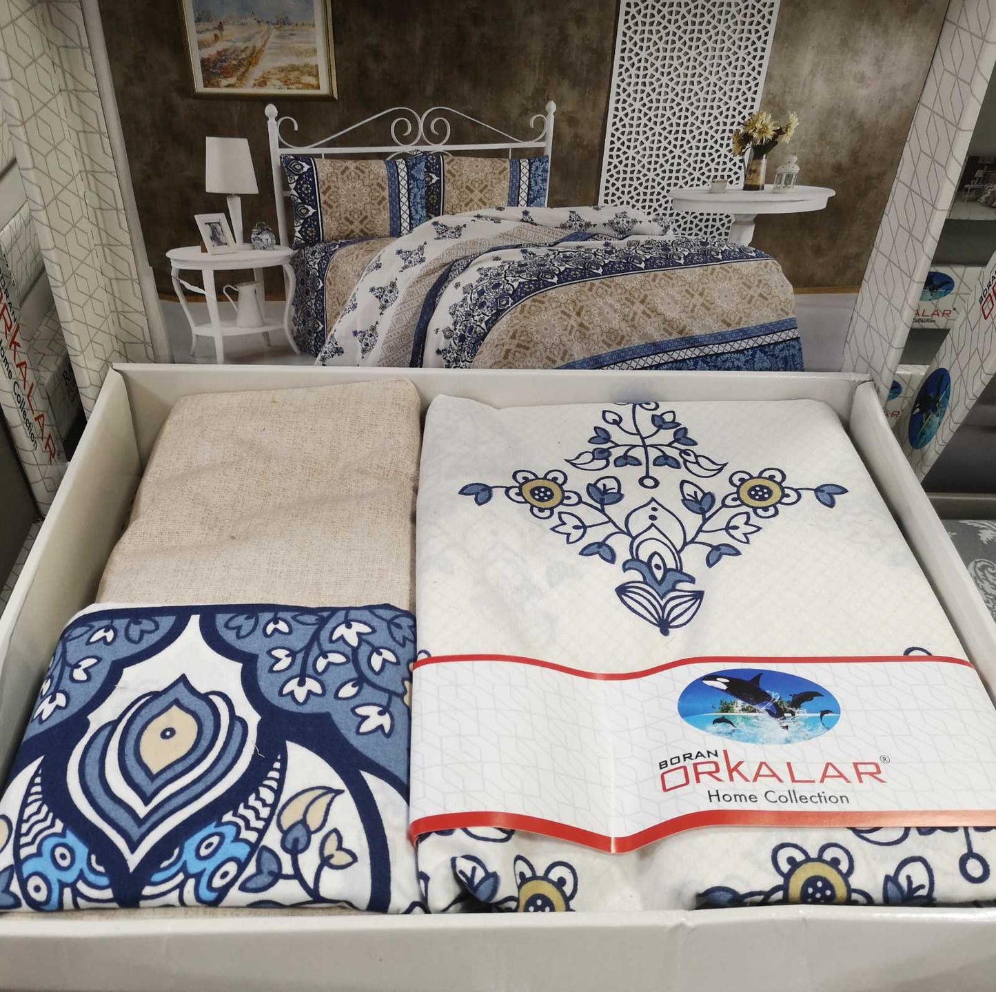 Pamučna posteljina za bračni ležaj - RENFORCE PAMUK