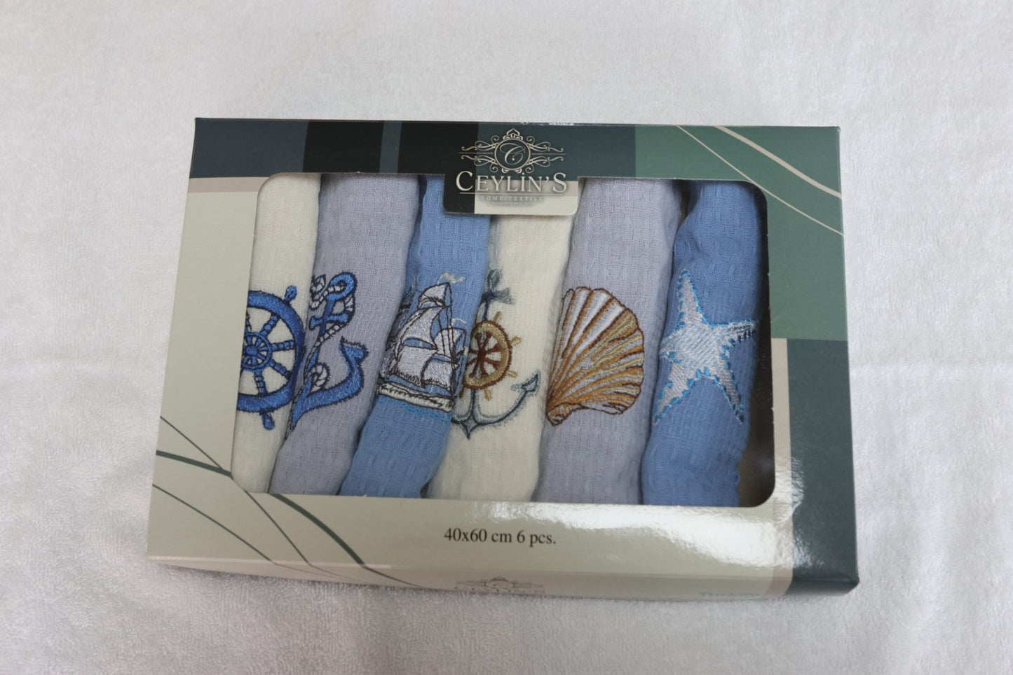 Kuhinjske krpe Marine 6/1 - LUX 100% PAMUK