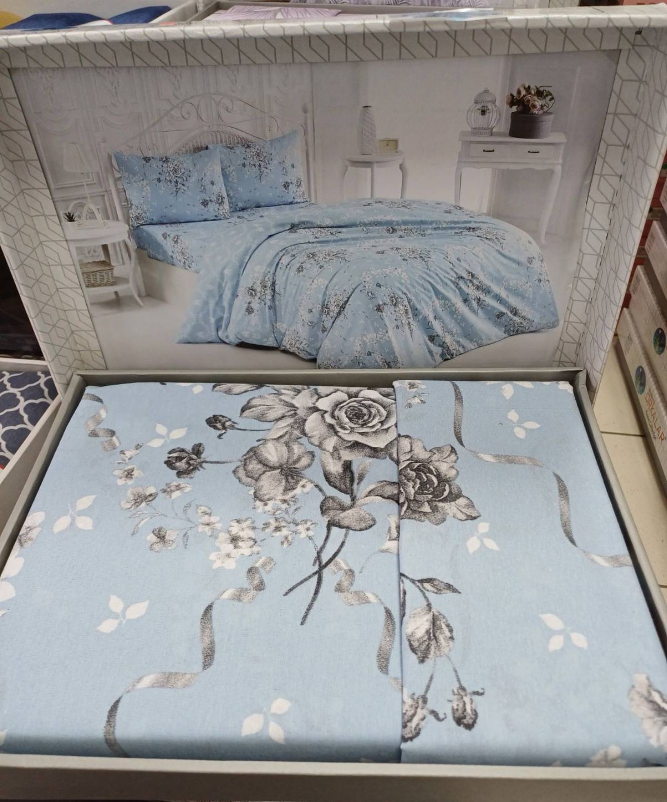 Pamučna posteljina za bračni krevet - RENFORCE PAMUK