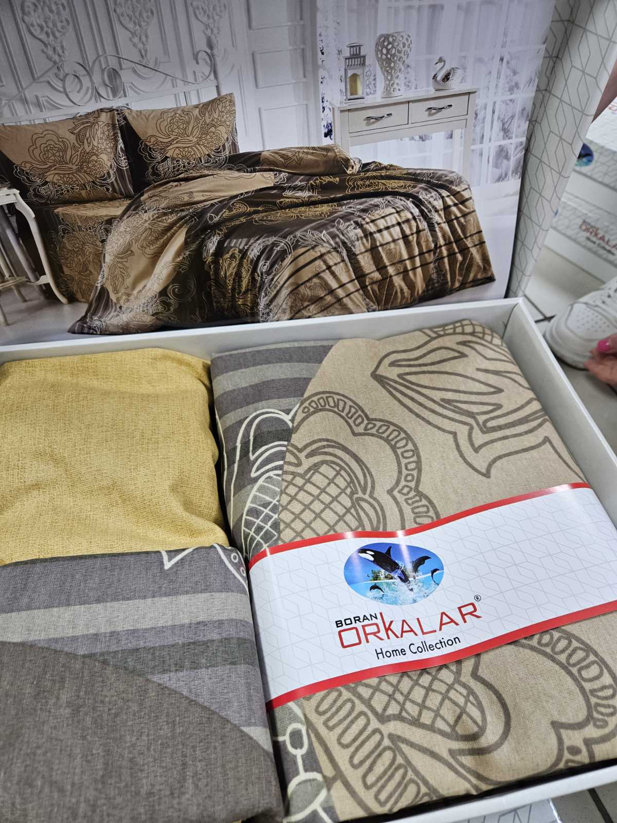 Pamučna posteljina za bračni krevet - RENFORCE PAMUK