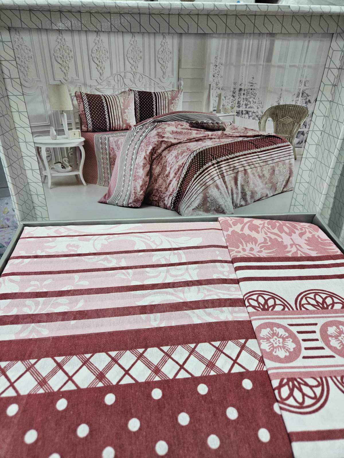 Pamučna posteljina za bračni krevet - RENFORCE PAMUK