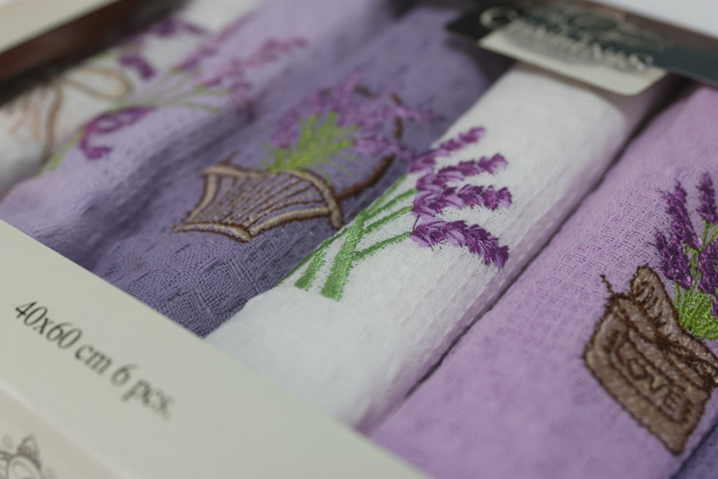 Kuhinjske krpe Lavanda 6/1 - LUX 100% PAMUK