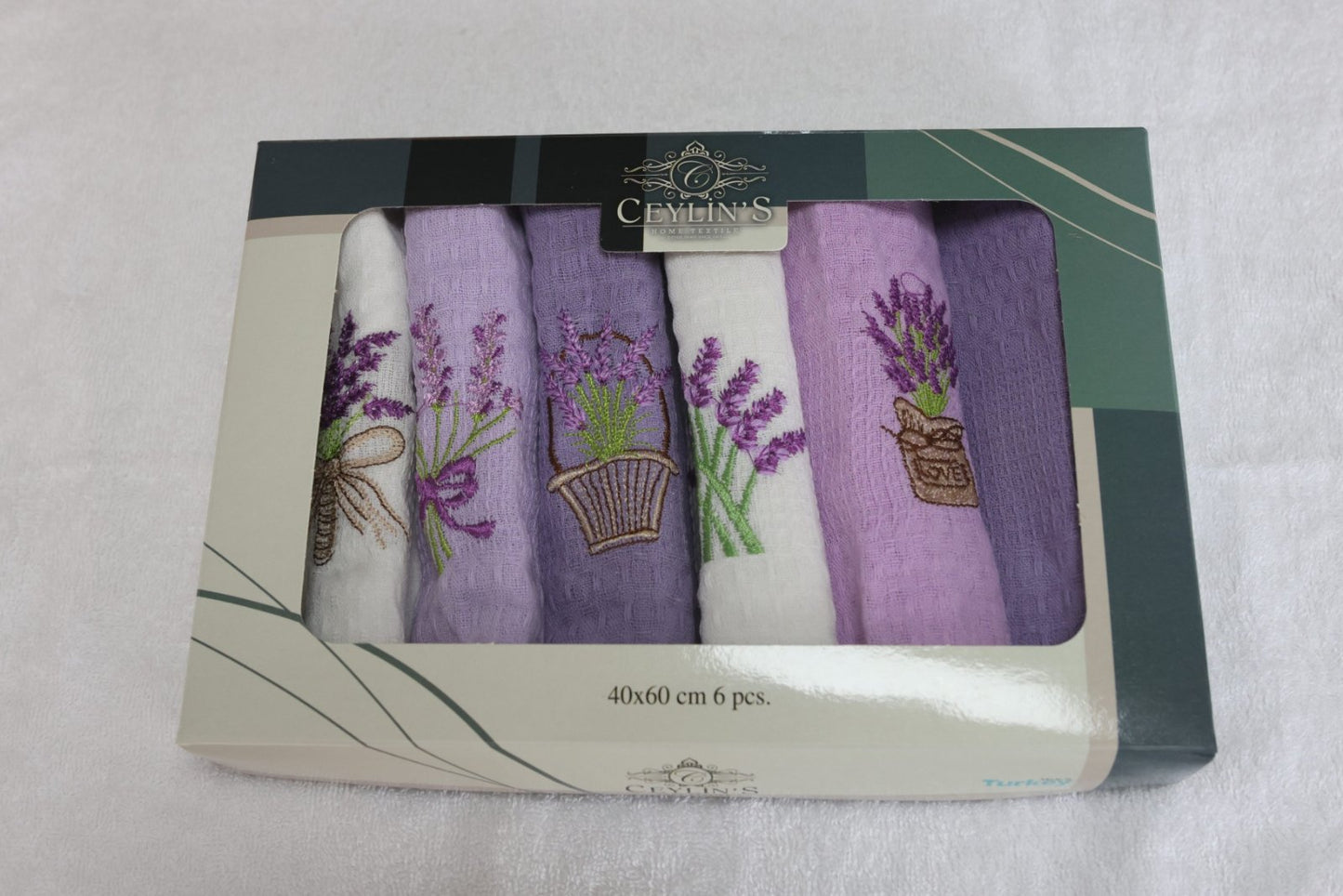 Kuhinjske krpe Lavanda 6/1 - LUX 100% PAMUK