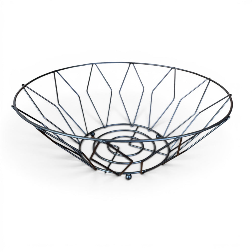 Geometrijska korpa za voće – dizajnerski metalni model
