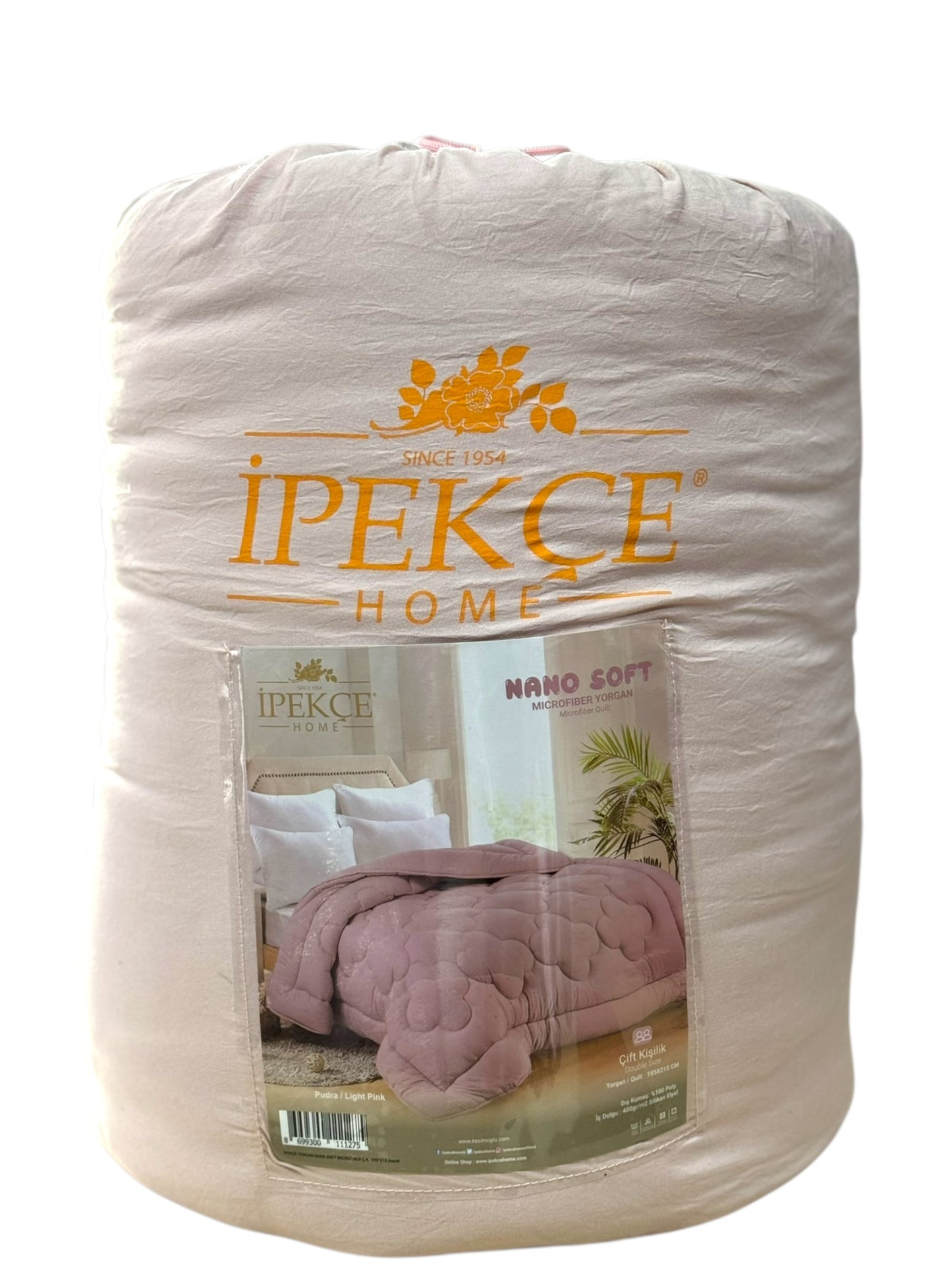 Mikrofiber Jorgan Nano Soft Puder Roze – 195×215