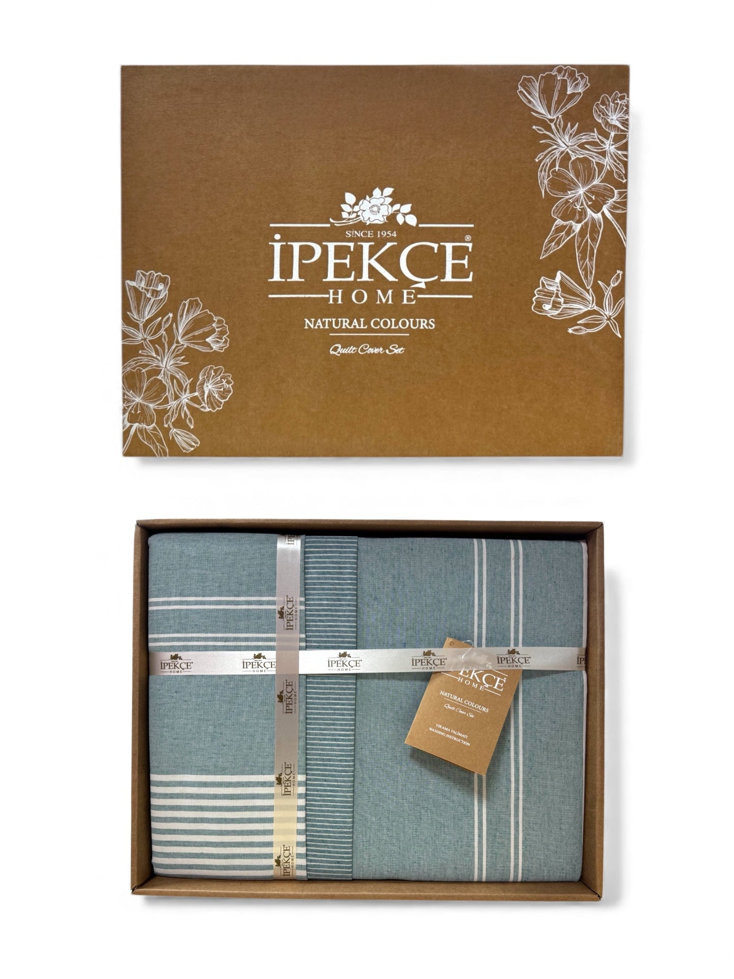 Muslin posteljina za bračni ležaj – Tirkizna (4 jastučnice,čaršav na lastiš)