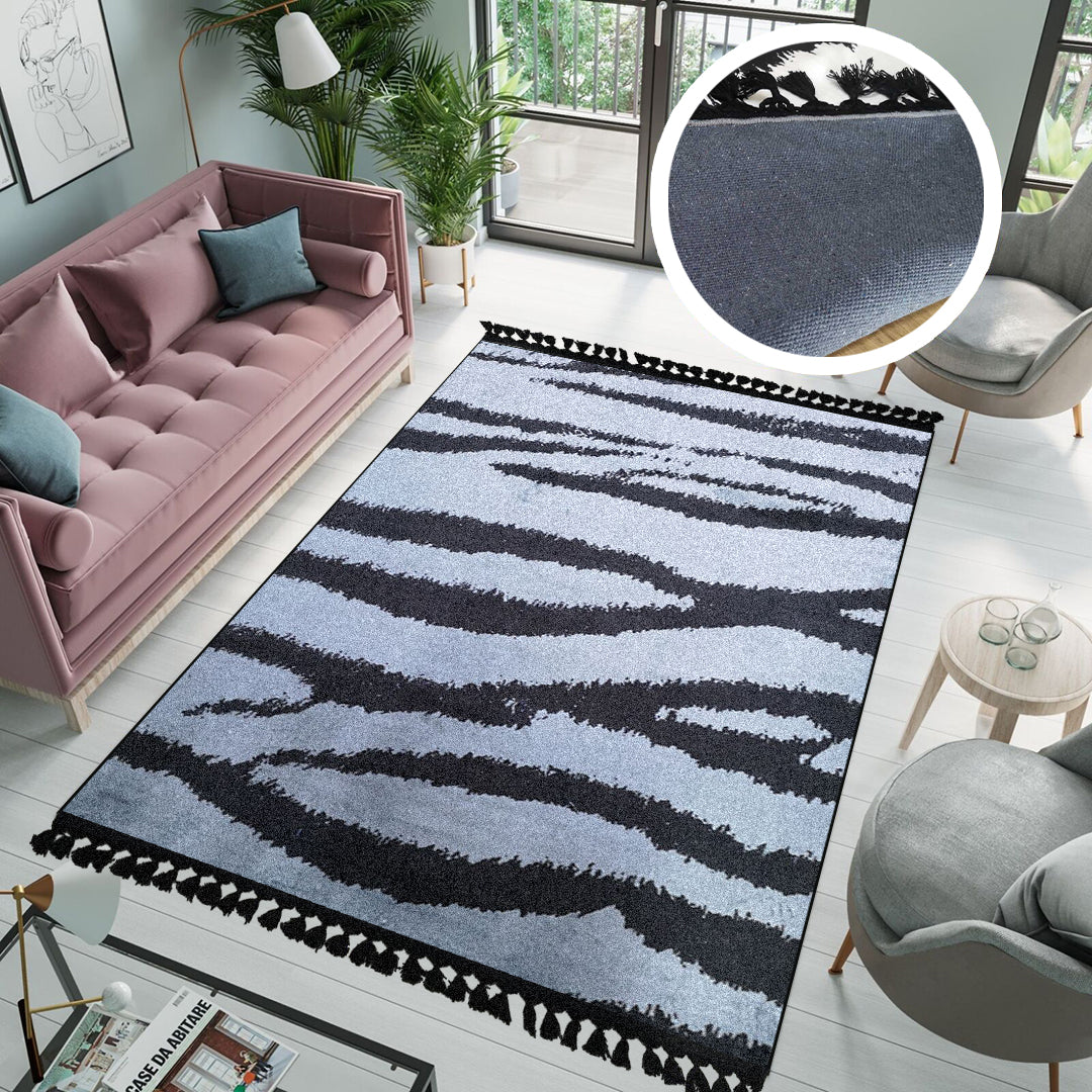 Tepih 160x230cm sa resama – Tigar siva