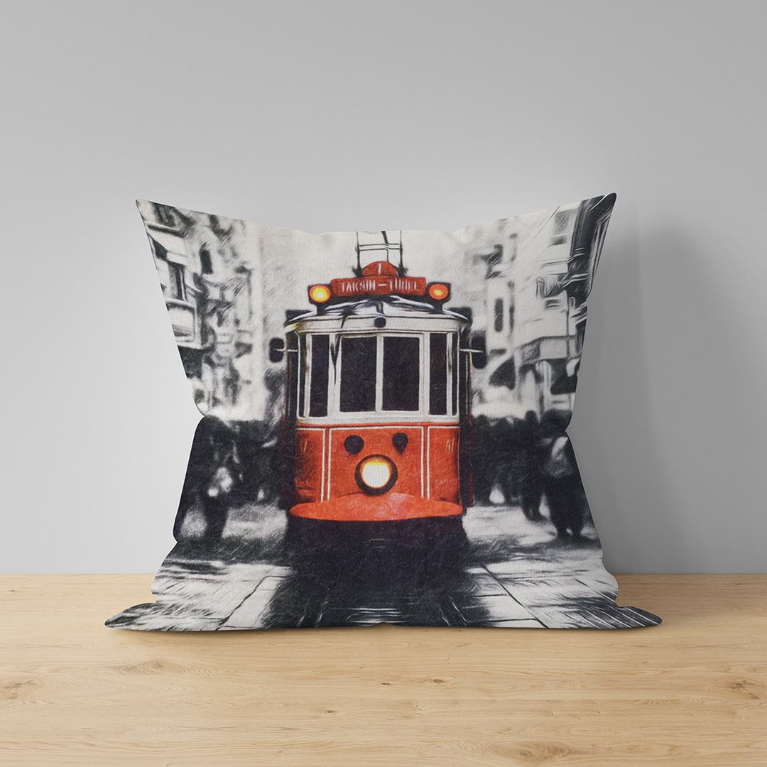Dekorativni jastučić 40x40cm – Tramvaj