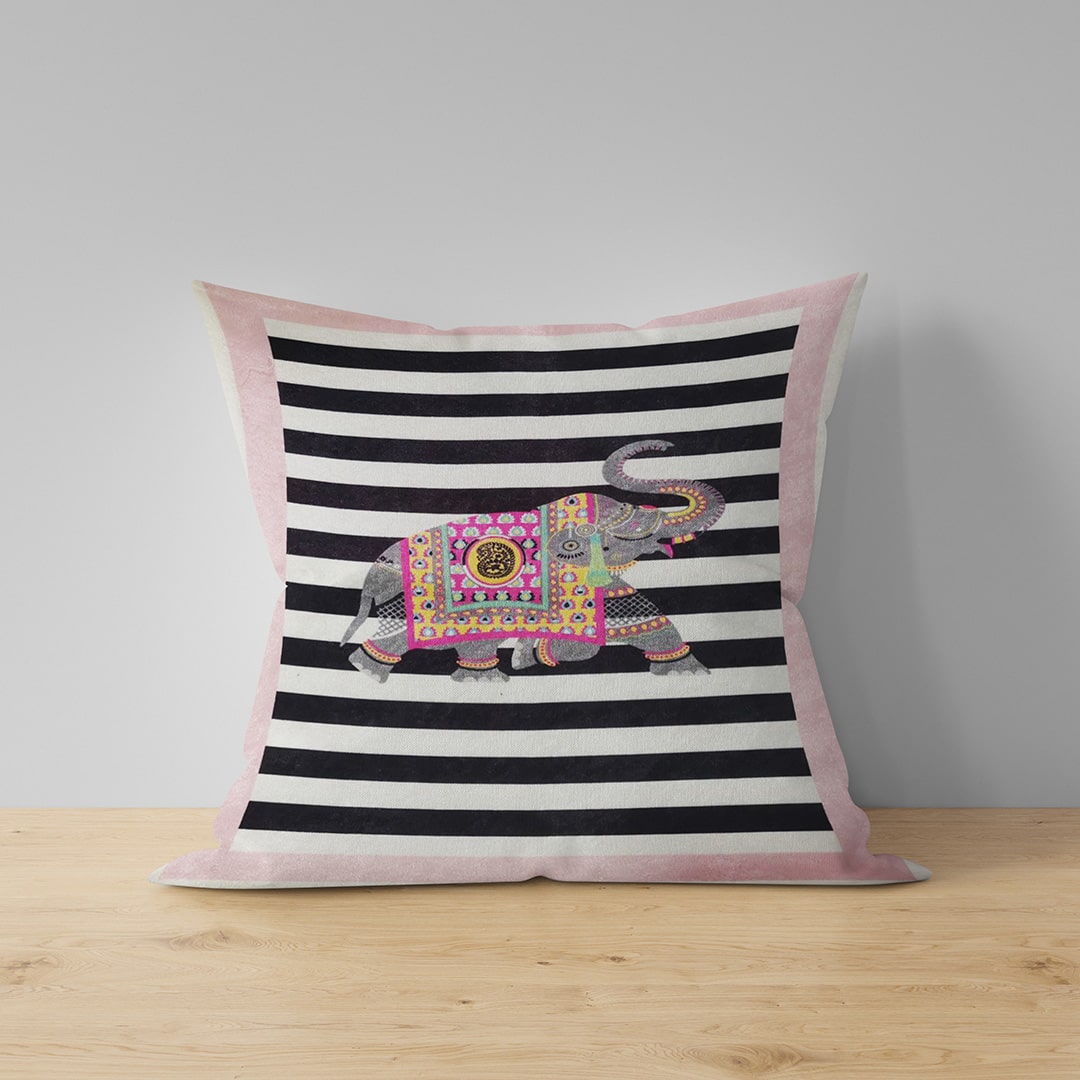 Dekorativni jastučić 40x40cm – Slon roze