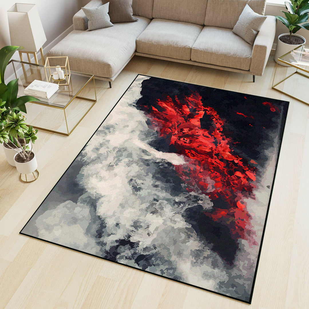 Tepih 130x190cm – Dim crvena