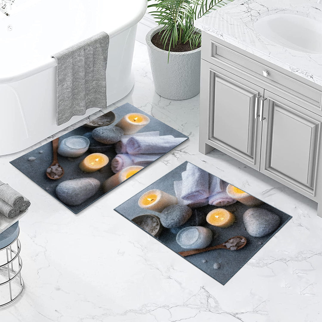 Set prostirka za kupatilo – Sveće