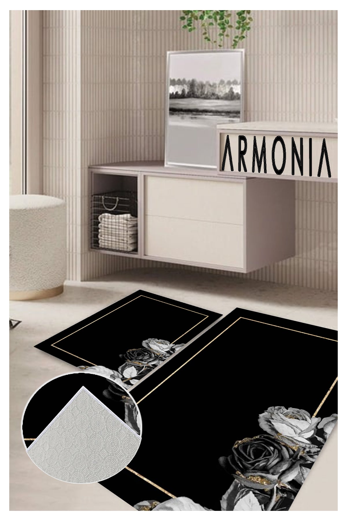 Set Prostirka za kupatilo – Noir