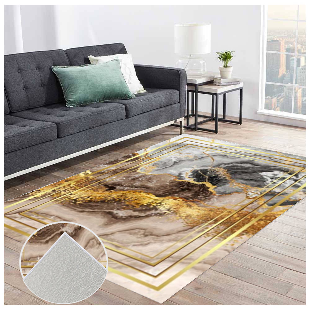 Tepih 180×280 — Mermer Lux Zlatna