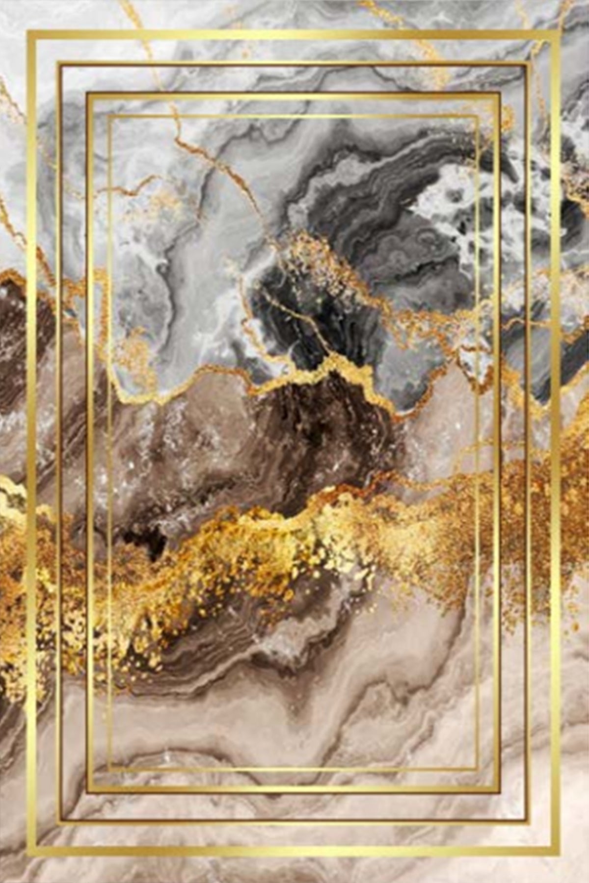 Tepih 180×280 — Mermer Lux Zlatna