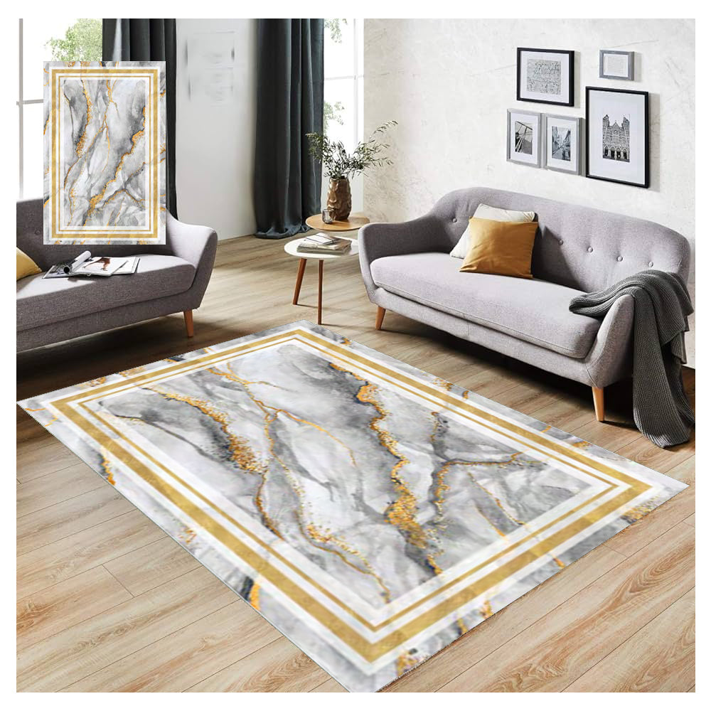 Tepih 130×190 – Mermer Lux Siva