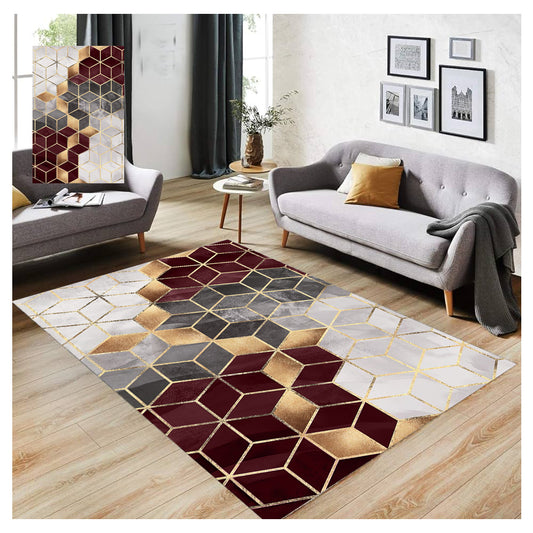 Tepih 180×280 – Geometrija Bordo
