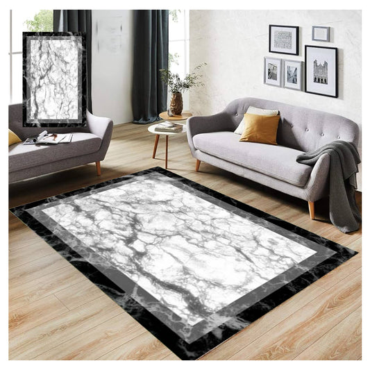 Staza 80×150 – Mermer Crno Beli Ram