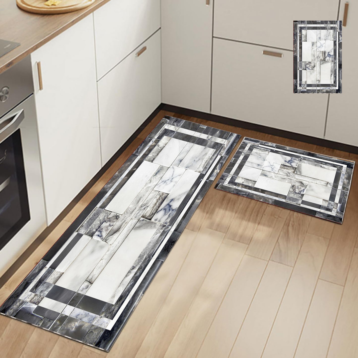 Staze za kuhinju – Mermer Blok Siva