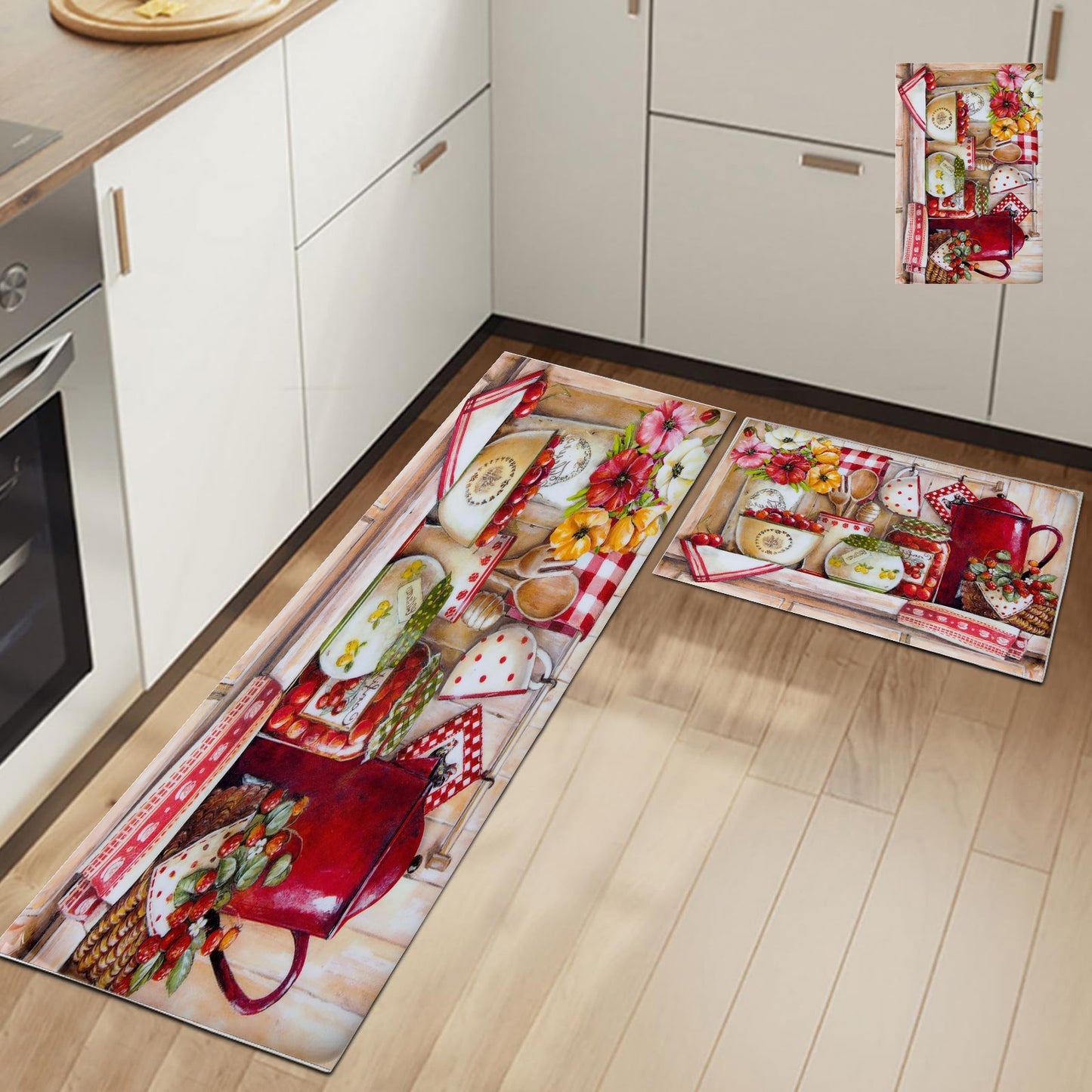 Staze za kuhinju – Rustik Crvena