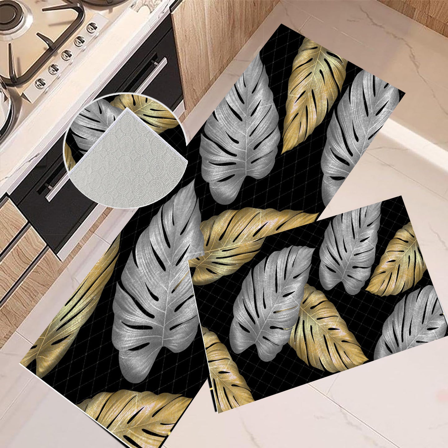 Staze za kuhinju – Zlatno-Srebrni Listovi