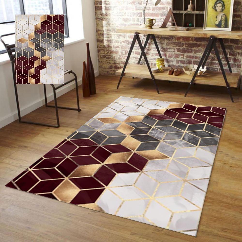 Staza 80×200 – Geometrija Bordo