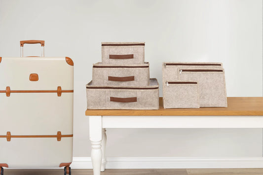 Bež Organizator za Kofer – Set 6 Komada