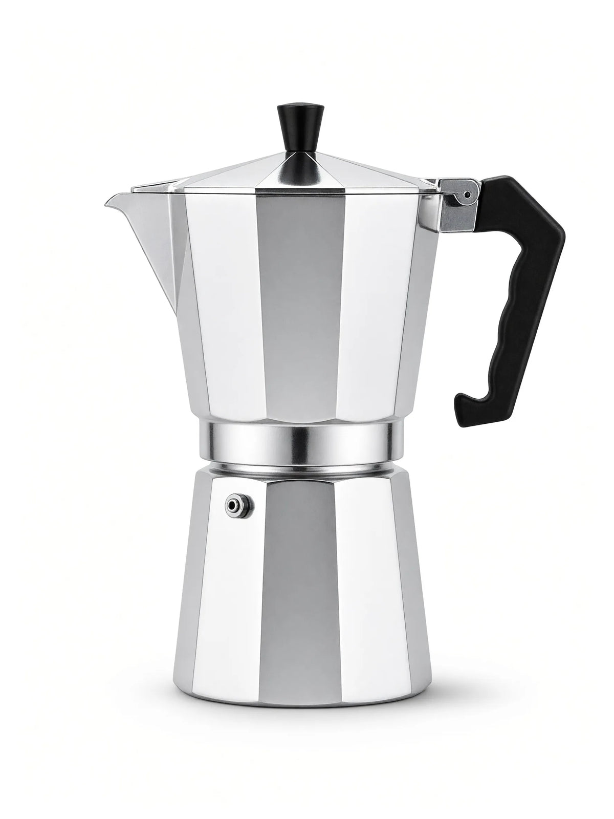 JUXIONG moka pot za kafu sa metalnim kućištem i crnom ručkom