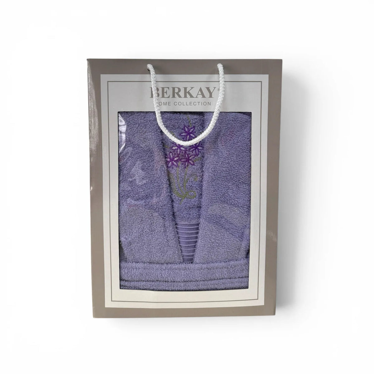 Poklon lux set – bademantil + peškir - LAVANDA