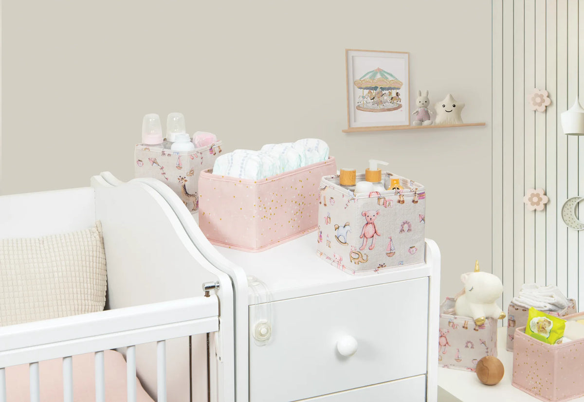 Set za organizaciju za decu – 3 komada, Roze