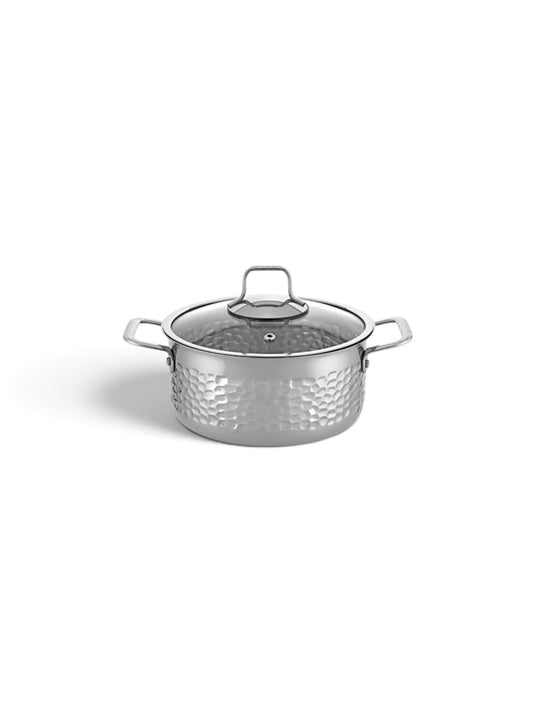 Serra set čeličnih šerpi sa poklopcima, 8 delova