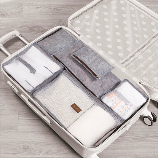 Sivi Organizator za Kofer – Set 6 Komada