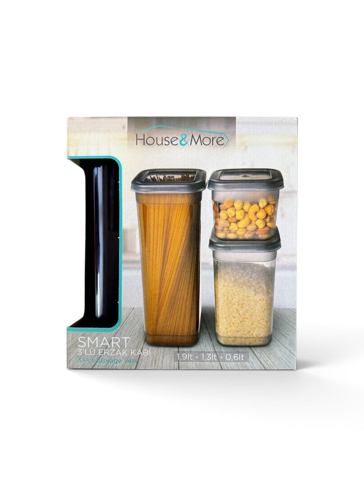 House&More Smart set posuda za suve namirnice, 3 komada