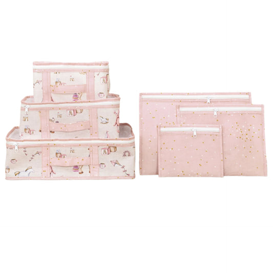 Organizator za Bebe – Set za Putovanje 6 komada | Roze