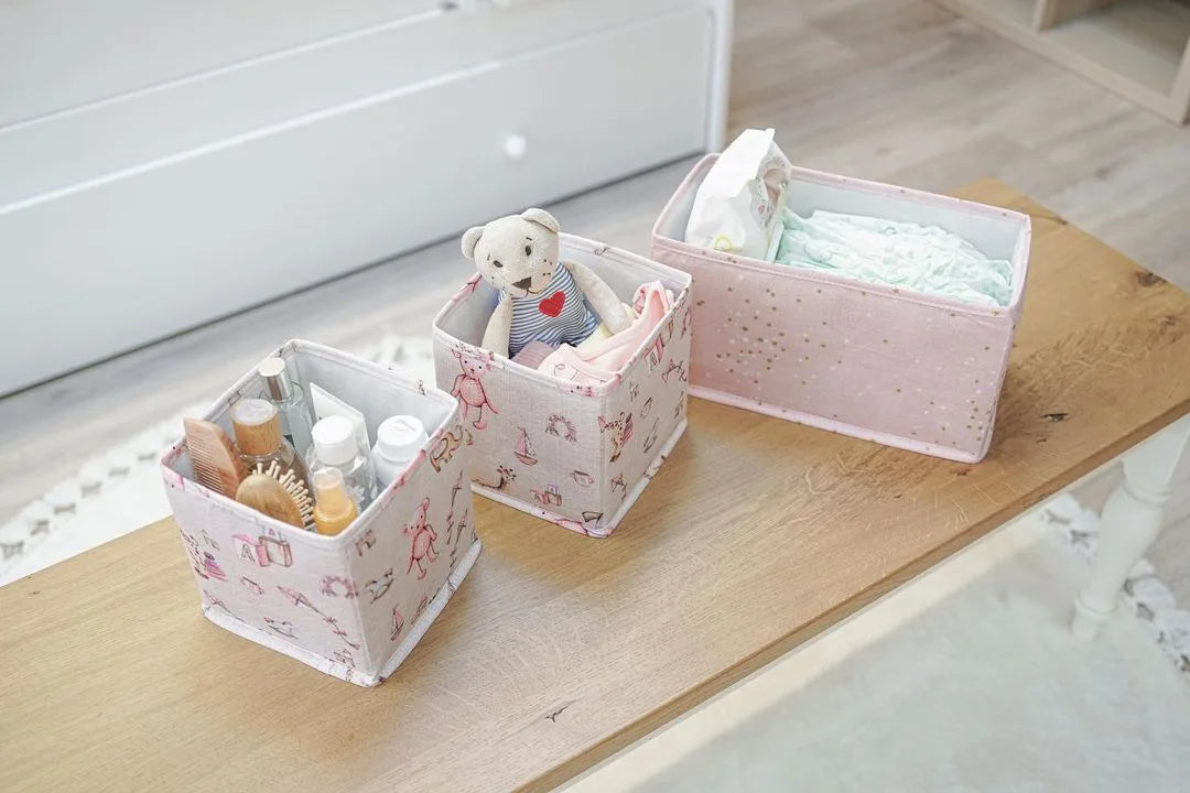Set za organizaciju za decu – 3 komada, Roze