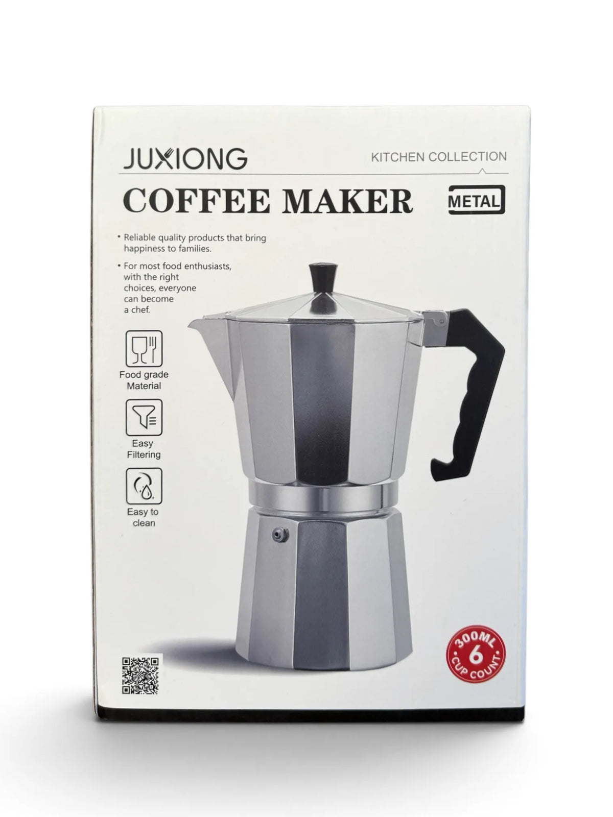JUXIONG moka pot 300 ml za 6 malih šoljica u originalnoj kutiji