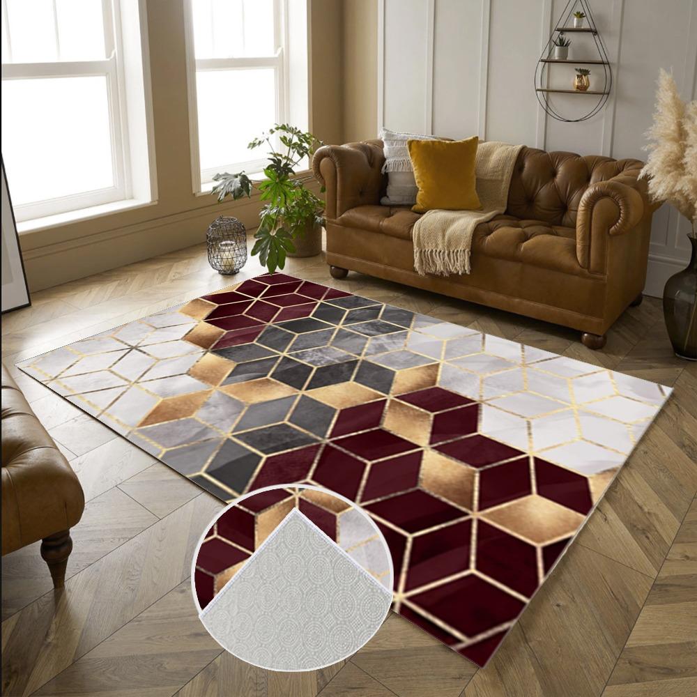 Staza 80×150 – Geometrija Bordo