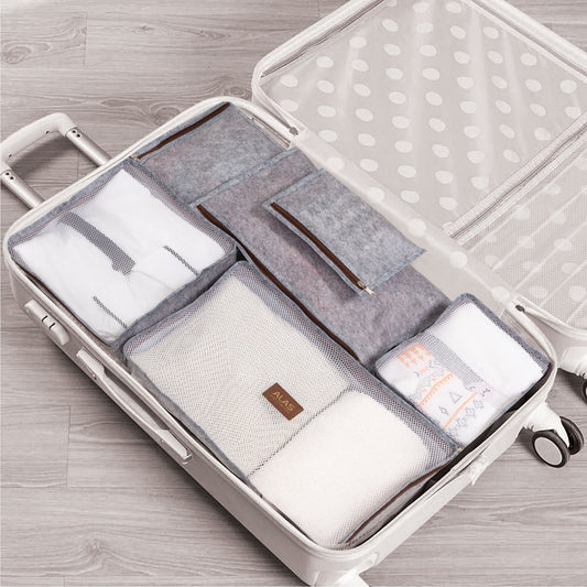Sivi Organizator za Kofer – Set 6 Komada