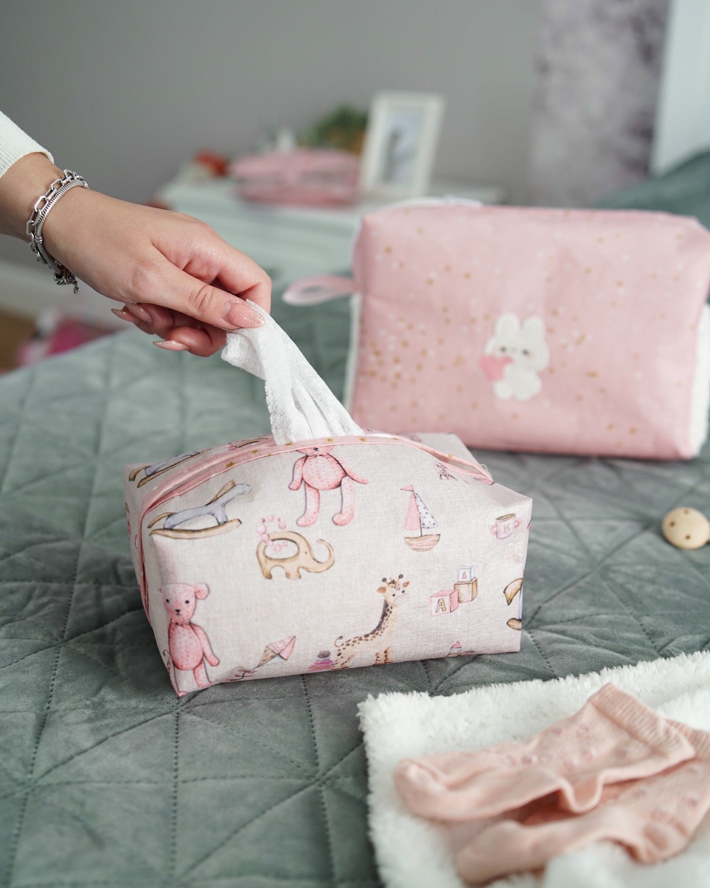 Roze bebi organizator za torbu (set 2 kom)