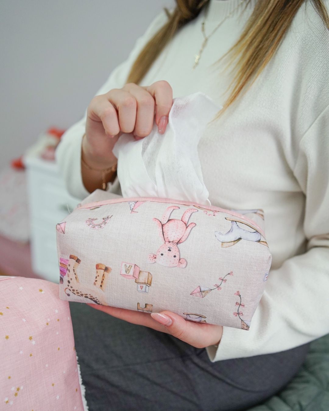 Roze bebi organizator za torbu (set 2 kom)