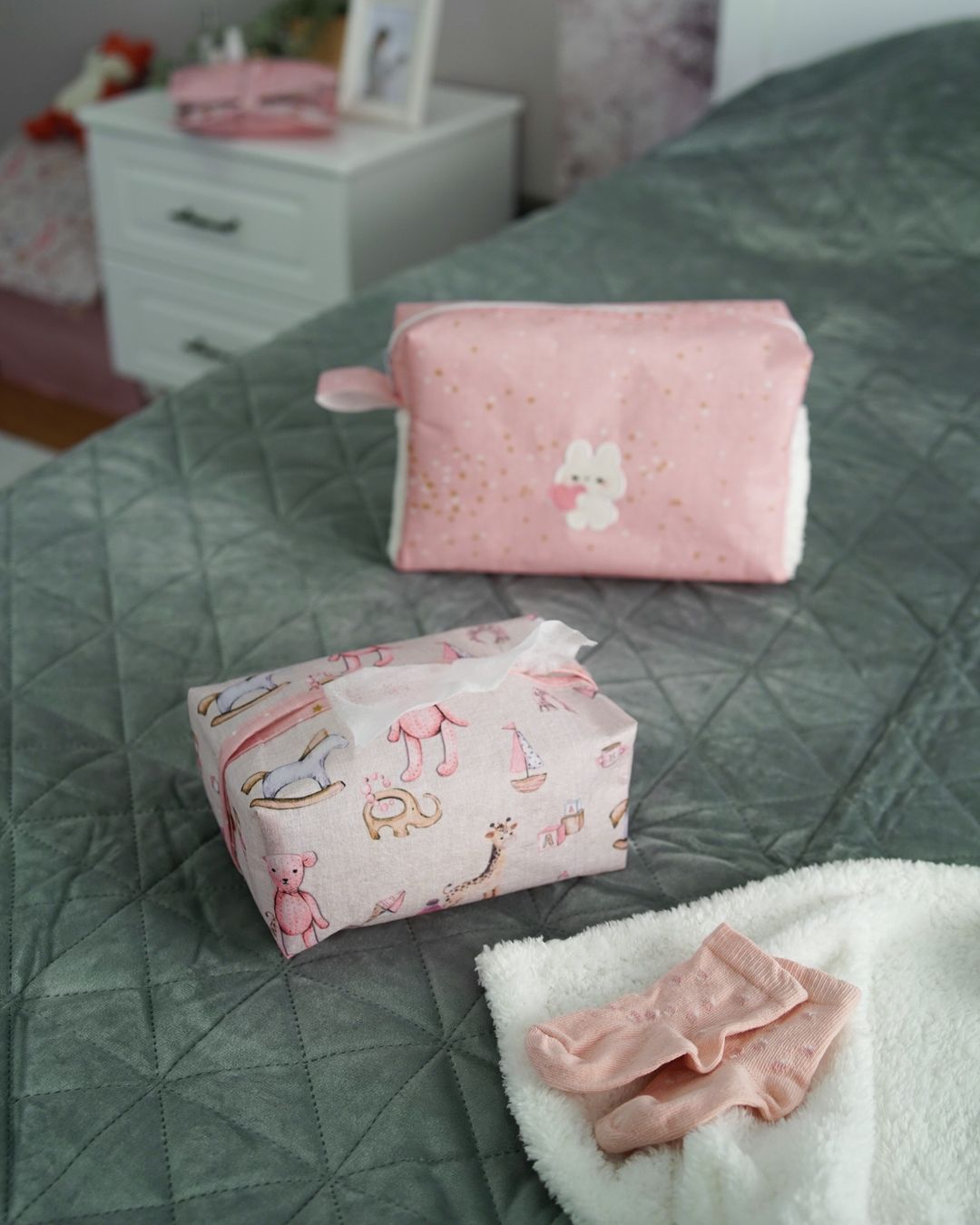 Roze bebi organizator za torbu (set 2 kom)