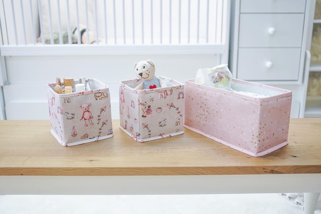 Set za organizaciju za decu – 3 komada, Roze