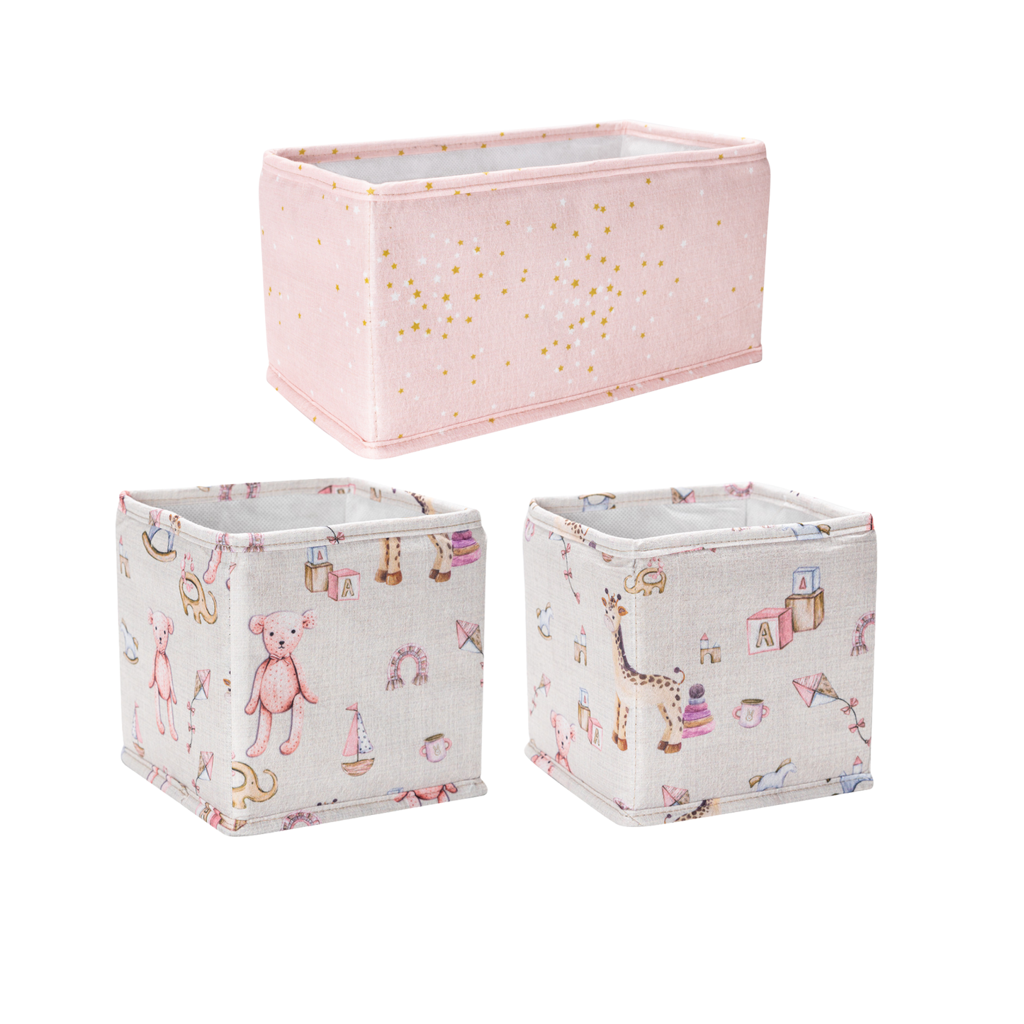 Set za organizaciju za decu – 3 komada, Roze