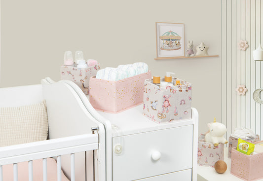 Set za organizaciju za decu – 3 komada, Roze