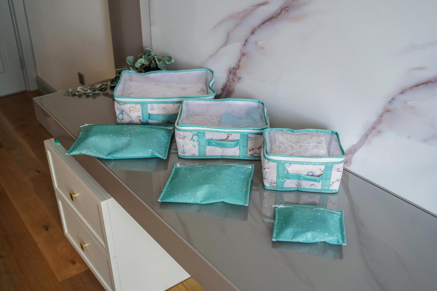 Organizator za Bebe – Set za Putovanje 6 komada | Plavi