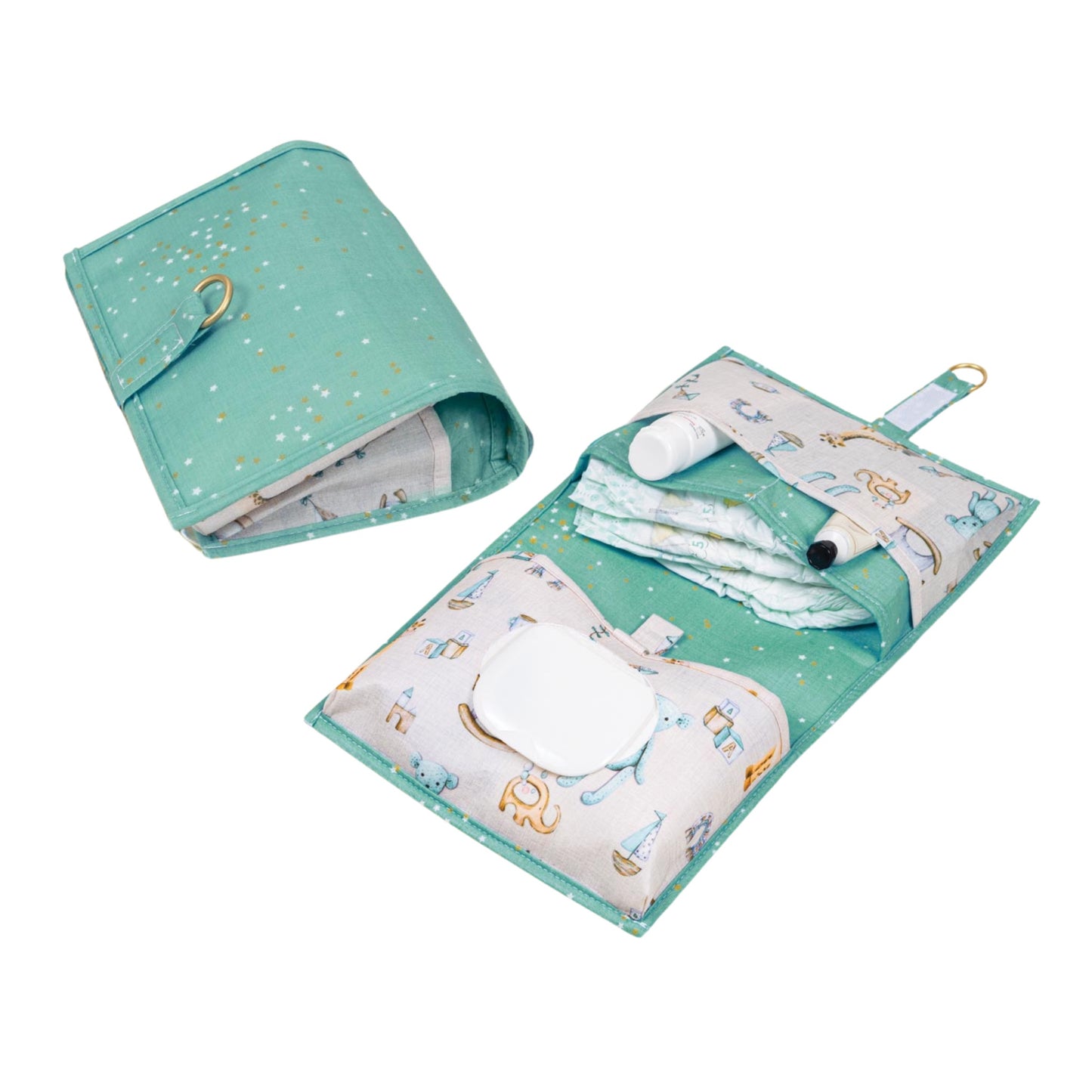 Prenosiva plava torba za pelene – praktični bebi organizer