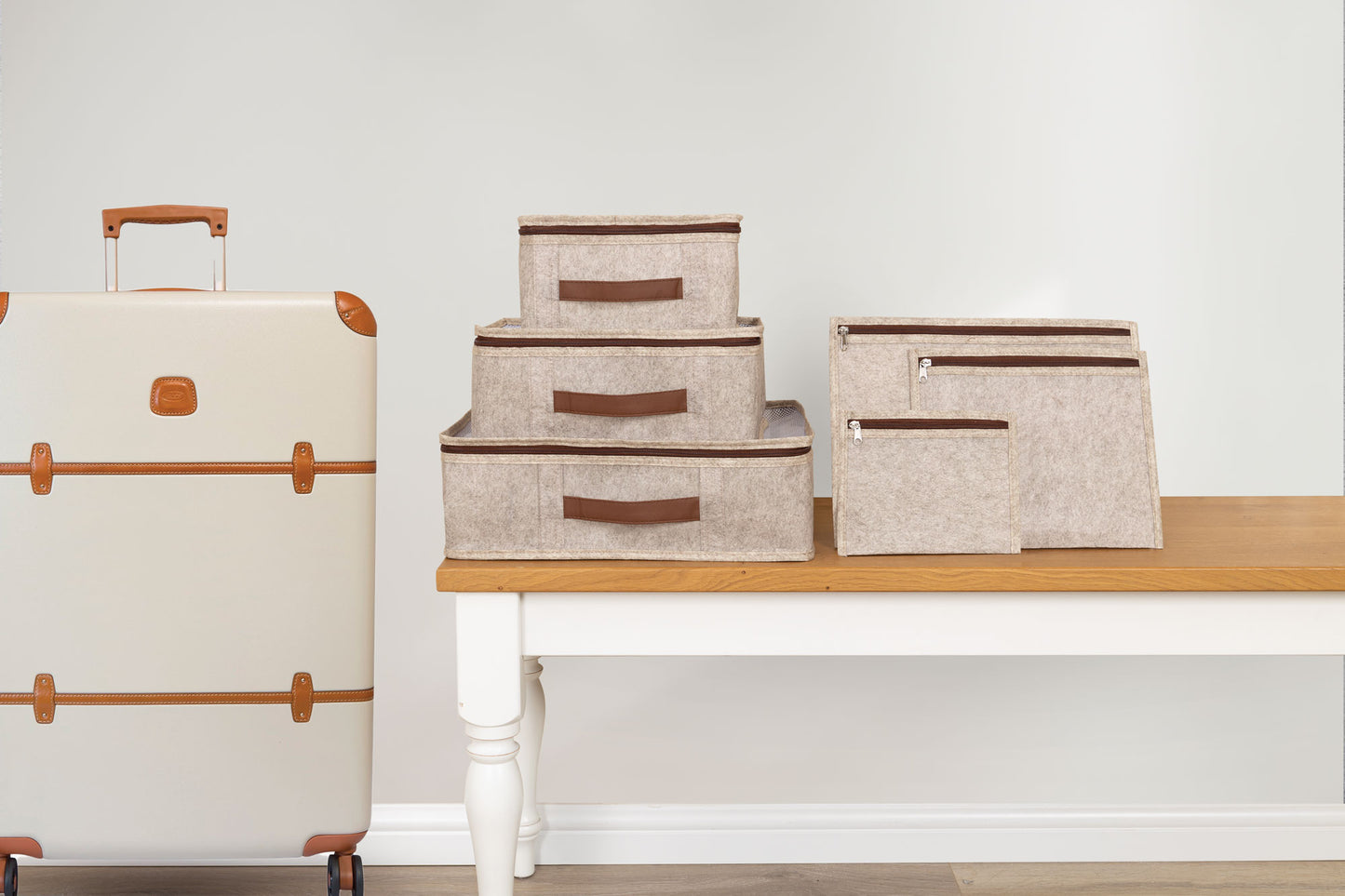 Bež Organizator za Kofer – Set 6 Komada