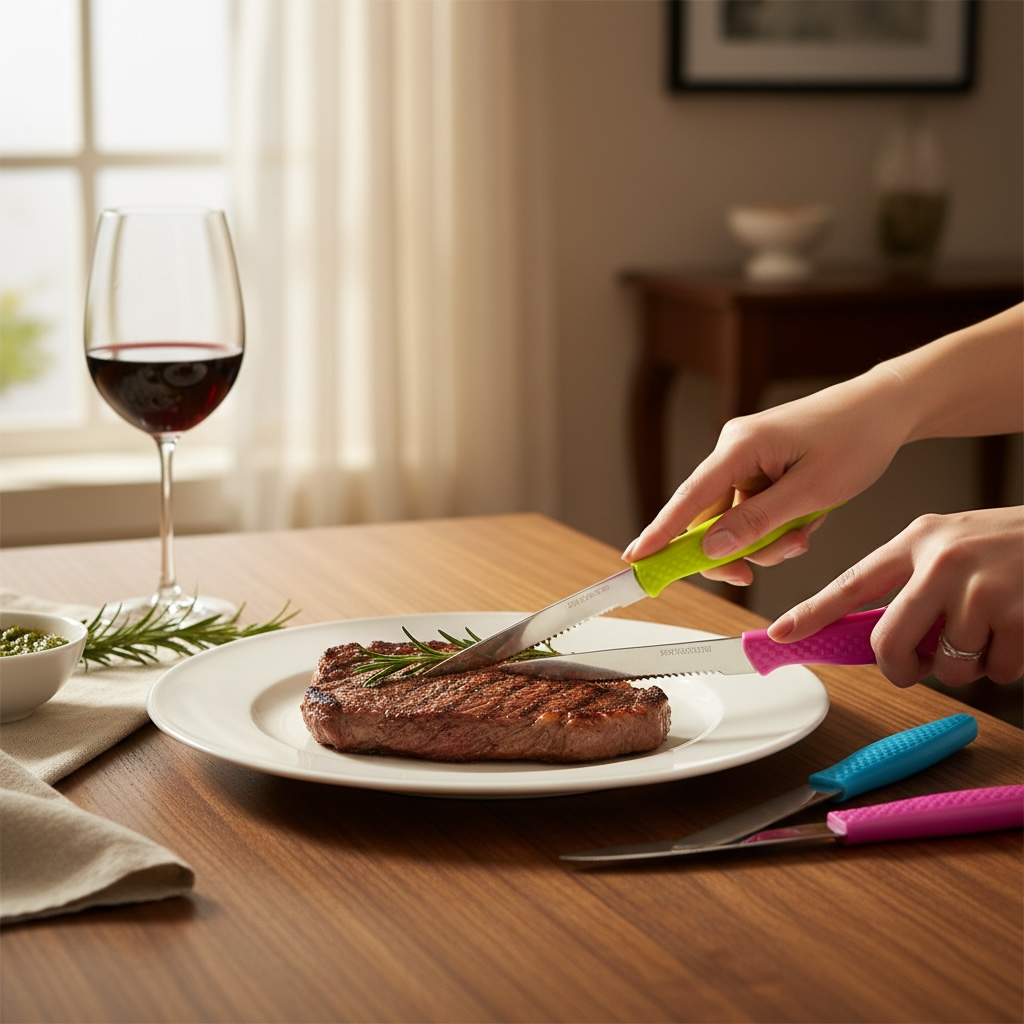 Set steak noževa 6 kom – šarene drške