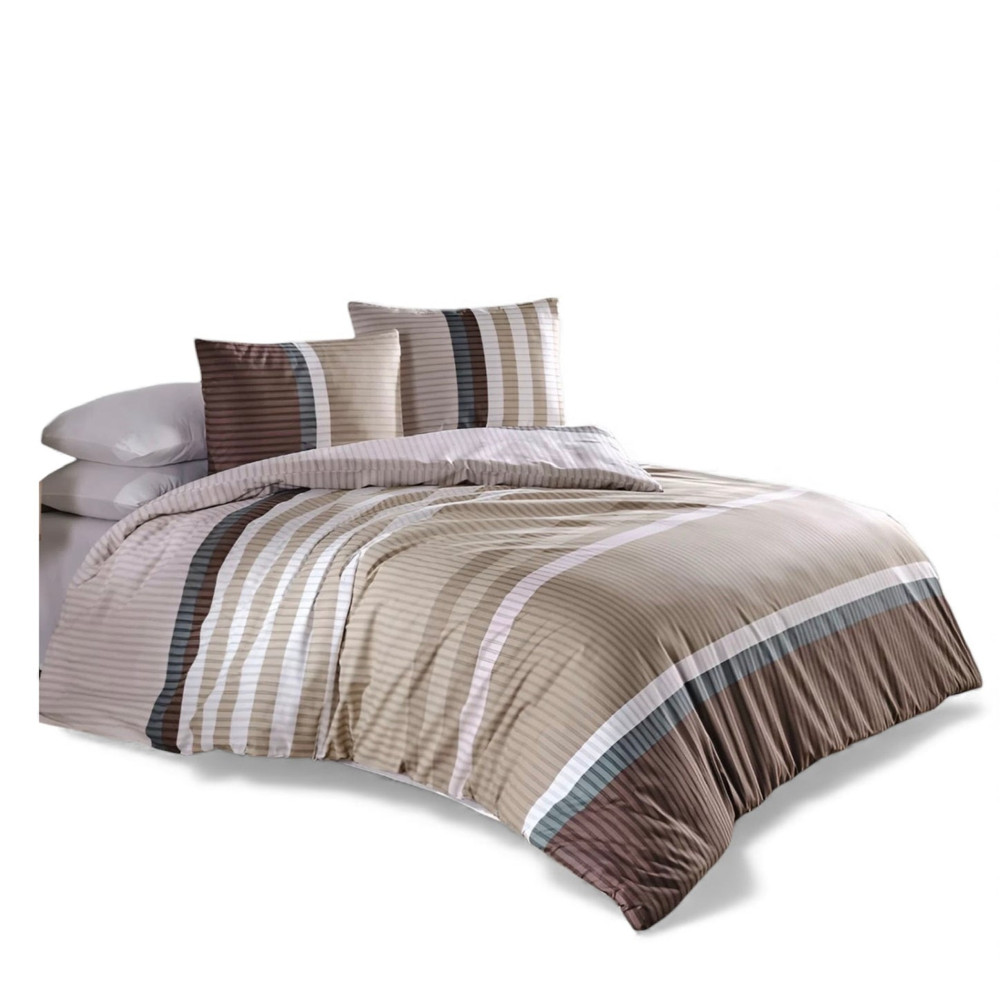 Posteljina za bračni ležaj – Topli Tonovi (100% pamuk)