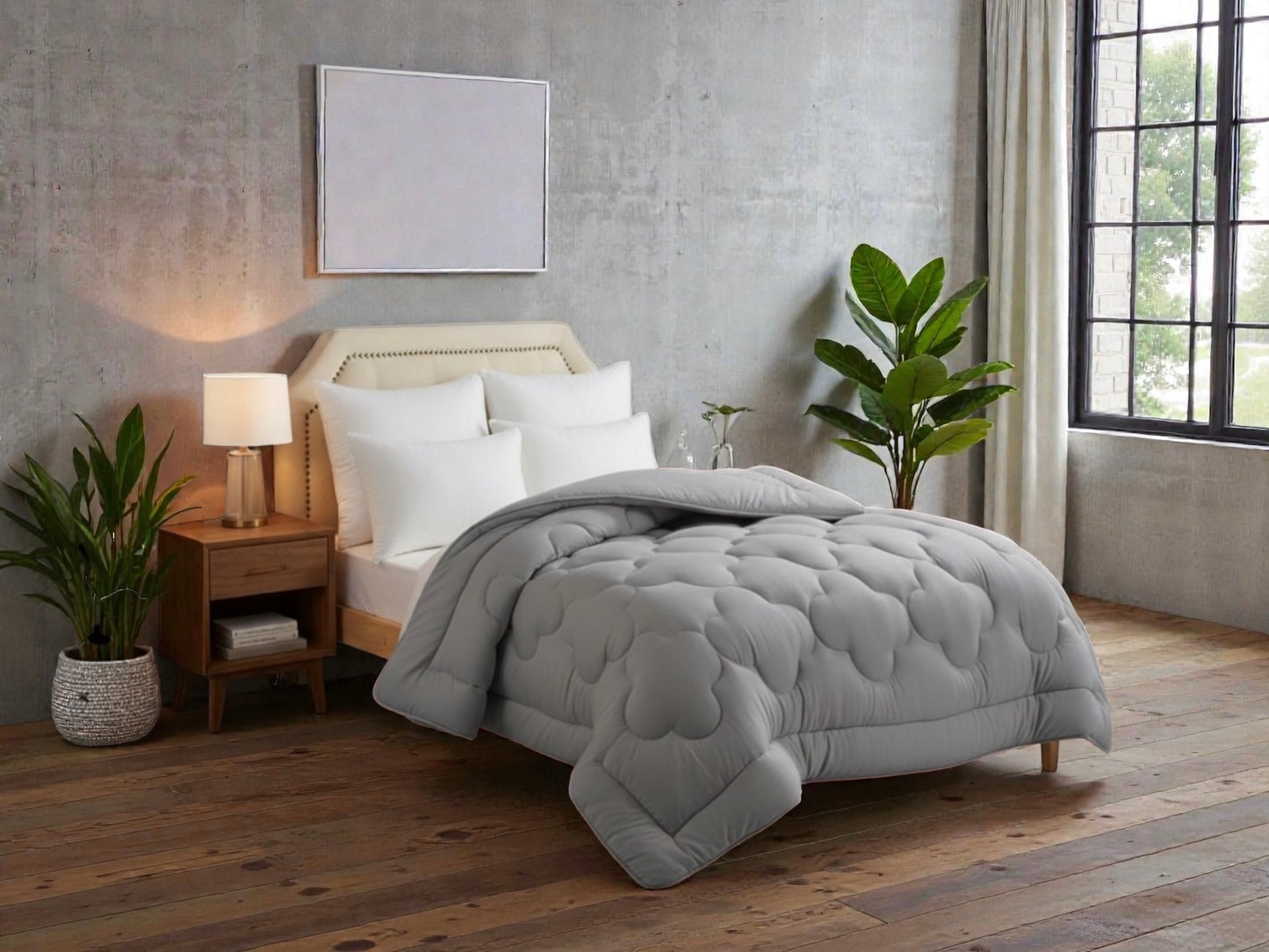 Mikrofiber Jorgan Nano Soft Siva – 195×215