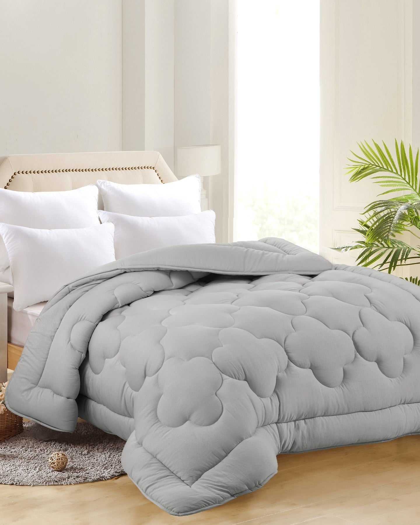 Mikrofiber Jorgan Nano Soft Siva – 195×215